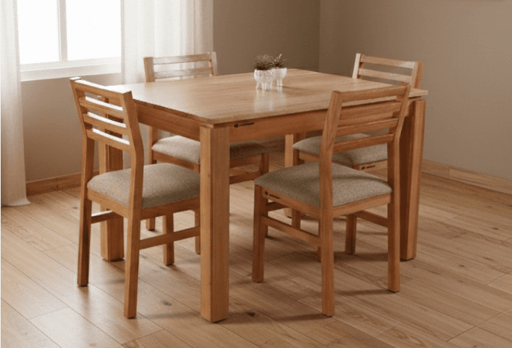 Mesa Clásica Rectangular + 4 sillas Tex